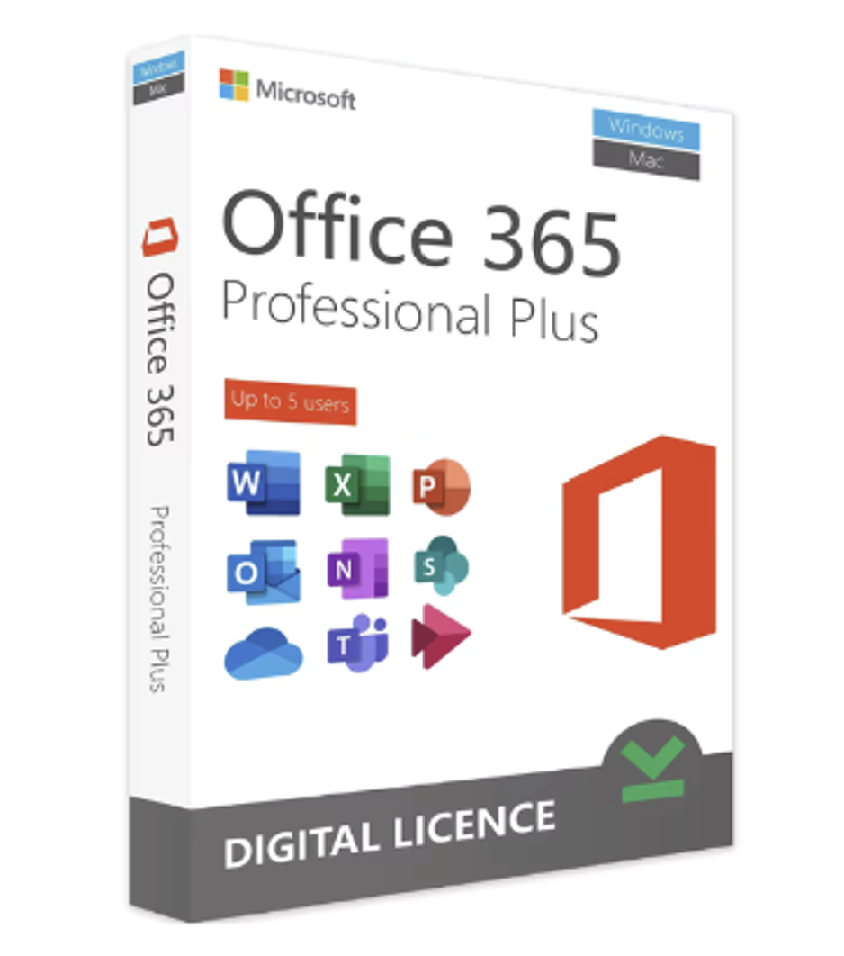 Microsoft Office 365 Lifetime Account for PC/Mac/Tablet – 5 Devices